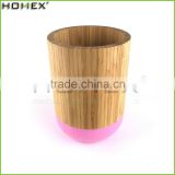 Bamboo Kitchen Utensil Holder Utensil Caddy w Color Edge Homex-BSCI Factory