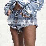 2017 New Fashion Short Ripped Jeans Torn Denim Shorts for Women thumbnail-2