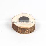 Pine Wooden Stump Fridge Magnet, Pine Wooden Fridge Magnet, Eco-friendly Wooden Fridge Magnet thumbnail-1