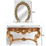 Victorian Reproduction Furniture Sets Console Table With Wall Mirror For Living Room Display thumbnail-5
