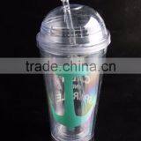 Plastic Tumblers With Dome Lids and Straws thumbnail-2
