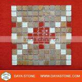 Glass and stone mosaic tile