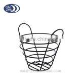Chinese Metalcraft Round Rustic Wire Storage Basket For Displaying And Serving Anything From Fruit To Bread thumbnail-1