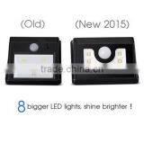 2017 Hot New Products 8LED Wall Mounted Outdoor Solar Lights Solar Home Light thumbnail-5