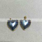 7-8mm Black Heart Shaped Mabe Pearl Pendant on Sale thumbnail-2