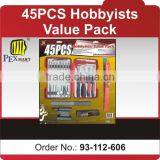 45pcs Hobbyists Value Pack