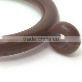 Plastic Curtain Rod Ring Small - Large Pole Loop Hook Rail Dark Brown thumbnail-4