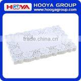 24PCS 30x40cm White Rectangle Greaseproof Disposable Lace Paper Doilies Cake Placemats for Cookies Wedding Cupcake Dessert