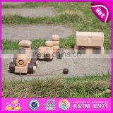 2015 Colorful Wooden Toy Blocks Train for Kids,Fashionable Children 18PCS Wooden Toy Train,Lovely Baby Wooden Toy Train W05C014 thumbnail-6