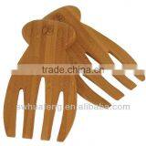 Wholesale Eco Friendly Bamboo Salad Serving Hands/Bamboo Salad Hands Kitchen Set