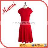2015 Manni New Designed Ladies Fashion Red Dance Dress thumbnail-1
