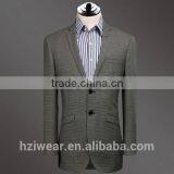 High Quality Houndstooth Business Suits/ Italy Style Suits for Men/ Functional Buttons on Sleeve. thumbnail-1