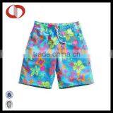 Flower Printed Mens Swim Beach Shorts