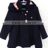 2016 Winter Baby Girl Navy Blue Cute Long Sleeve Coat thumbnail-1
