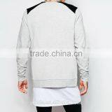 OEM Custom Wholesale Double Zips Streetwear Man Bomber Jacket in Jersey Made in China thumbnail-4