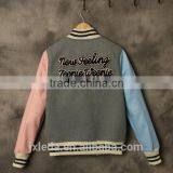 Custom Slim Fit Baseball Jacket for Woman thumbnail-4