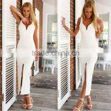 New Arrival Bodycon Ladies White Dress Evening Gown thumbnail-1