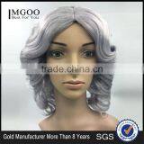 MGOO Stock Human Hair Short Bob Lace Front Wig Water Wave Short Women Wig For Middle Age thumbnail-1