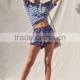 MGOO Fashion Design Stripe Round Neck T Shirt 180 GSM 100% Cotton Wonder Woman T Shirts With Pocket thumbnail-5