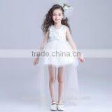 Short Party Dress Patterns Short Girls Dress White Yellow Front Long Back Dress thumbnail-1