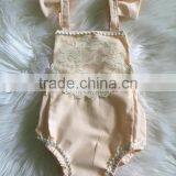 Newest Style Baby Cotton Wear Clothes Infant Girls Ruffle Sleeveless Playsuit Toddler Lace Romper thumbnail-1
