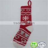 Decoration Knitting Stocking X'mas Decoration Knitted Stocking Snowflake Pattern Knitted Stock thumbnail-1