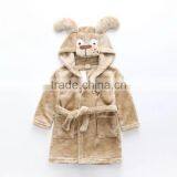 China Supplier Animal Coral Fabric Kids Bathrobe/clothing thumbnail-5
