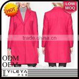 Hot Sell Rose Red Platform Felt Japan Winter Coat thumbnail-1