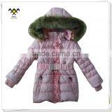 China High Quality Fur Hooded Quilted Softshell Jacket thumbnail-1