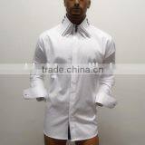 2017 New Brand Fashion Men's Double Collar Casual Shirt With Contrast Fabric thumbnail-6