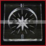 Lucky Engraving Star Lead Crystal Ashtray,Engraved Crystal Ashtray For Father's Gift thumbnail-1