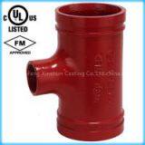FM/UL Approved Ductile Iron Reducer Tee (Threaded Outlet) thumbnail-1