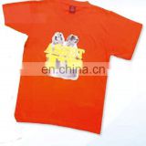 T-shirt with puff and offset printing