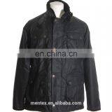 Mens Biker Padded Waxed Jacket With Multi Pocktes thumbnail-1