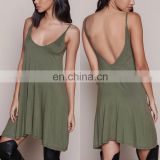 New arrivals women clothing olive cami jersey tunic top loose dressy tunic top
