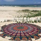 Indian Tapestry Round Mandala Wall Hanging Beach Throw Yoga Mat Towel