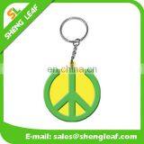 Wholesale Custom Logo Soft Pvc Rubber Round Keychain thumbnail-1