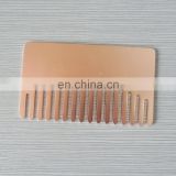 custom bronze plated comb shaped engraved logo metal plate