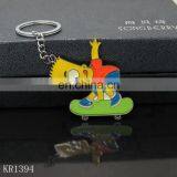 Custom Cute House Shape Soft Enamel Zinc Alloy Metal Key Chain With Laser Logo thumbnail-5