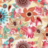 Fashion Design Customized Patterns Floral Silk Chiffon Polyester Digital Printed Fabric Digital Fabric Printing Small Run thumbnail-2