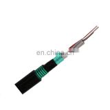 8 12 24 36 48 72 core gopher protected armored fiber optic cable with AL or steel tape
