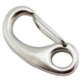 European Type Stainless Steel Safty Swivel Spring Snap Hook Nickel White Color