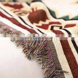 Amazon Hot Sale RAWHOUSE Woven Geometric Vintage Style Bohemian Christmas Blanket thumbnail-5