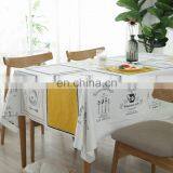 French Style Table Cloth Cotton Linen Tablecloth Napkin Vintage Cotton Table Cloth thumbnail-5