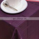 Superior Quality Promotional Purple Jacquard Tablecloth Decoration Recycled Rectangular Table Cloth Wedding for Dining Party thumbnail-2