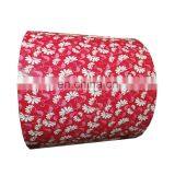 Full Form Flower Print Ppgl Prepainted Aluzinc Roofing Sheets thumbnail-2