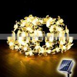 Solar Powered Cherry Blossom Peach Blossom String Garden Outdoor Waterproof Decorative String Lights thumbnail-4