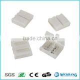 RGB 10 mm 4 Pin Solder Free LED Strip Solderless Connector for SMD 5050 RGB LED Strip Light thumbnail-4