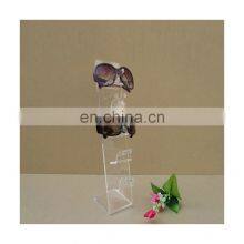 L Shaped Acrylic 5 Pairs Eyeglass Display Rack Sunglass Display Stand Countertop Glasses Display Stand