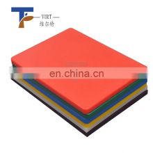 Hot sale 60*40*3 cm PE  plastic rectangle color chopping board